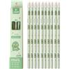 JOMPENS MROOFUL - Confezione da 10 matite HB con testa in gomma, cancelleria per ufficio (dinosauro)