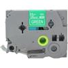 BROVACS Nastro laminato bianco su verde, compatibile con stampanti Brother P-Touch TZ 755 TZe 755, 24 mm, OPA4755