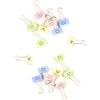 GUTE LINES Molle Fermacarte "Sorrisi" Clip Doppio Foldback Morsetti Fermafogli in Metallo Faccia Sorridente Colori Assortiti, per Office Home (24PZ X 25MM)