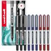 uni-ball Eye Micro UB-150 - Penna a inchiostro gel, 0,5 mm, confezione regalo, confezione da 9, multicolore