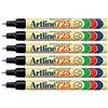 Artline 'Artline Confezione da 6 pennarelli725 permanente indelebile punta conica 0,4 mm Nero