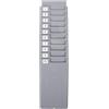 VILLCASE Rack per Tessere Presenze Estensibile 10 Posti in Plastica | Porta Cartellini, Adesivi Numerati Inclusi, per Magazzino e Ufficio, Organizza Schede e Etichette