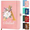 Gridachi - Quaderno Personalizzato A5 in Pelle Rilegato con Righe per Uomini e Donne - Quaderno Personalizzabile con Nome, Logo, Testo, Immagine - Personalizzabile all'Ingrosso - Diario Esecutivo