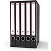 KING MEC Gruppi di classificatori ad anelli Rexel - Sestetto - 23,5x35x26 cm - 2-3,3 cm - nero - GKM6200