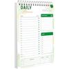 CHARMGIFTBOX To Do List Daily Planner, A5 Agenda giornaliera, 52 Blatt, 15 x 21 cm, Planner Giornaliero, Blocco Note per Appuntamenti, Appunti, Carta più Spessa, per Scuola, Casa, Ufficio, A5-LG