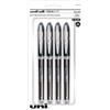 Uni-Ball uniball Vision Elite - Penne a sfera, punta micro (0,5 mm), colore nero, confezione da 4