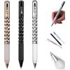 Generic Crunchy Sensory Pen, 3/6/9 penna increspata, forma geometrica in metallo, per scuola, casa, ufficio, 0,5 mm (6 x mix) (3 pezzi)