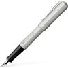 Faber-Castell - Penna stilografica Hexo argento opaco, pennino M