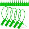 Jrifedptry 1000 etichette di sicurezza in plastica con sigilli per manomissioni, etichette di sicurezza numerate, fascette con zip, colore verde, facili da usare