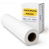 Generico Carta Plotter Kanzan 106cm x 72m - 120g/m² | Alta Qualità per Stampa Tecnica, CAD, GIS, Rendering e Grafica | Carta Bianca Spessa a Rapida Asciugatura, Compatibile con Plotter Inkjet