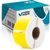 specmark Rotolo di Etichette Compatibile con DYMO S0722400 36mm x 89mm 260 Pezzi Adatto a Tutte le Stampanti di Etichette Labelwriter 450, 4XL, Seiko-SLP, Etichetta Gialla, Scrittura Nera