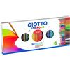afk Set Astuccio Stilnovo Giotto con Temperamatite 50 Pz Pastelli a colori assortite in omaggio 4 penne Tratto cancellik blu rosso nero e verde