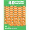LabelTiger Set di Etichette Adesive Personalizzate per Bambini (40 pz, Arancione) | Etichette Asilo Nido e Scuola, Etichette per Vestiti Bambini e Oggetti, Lavabili in Lavatrice e Lavastoviglie, Durevoli