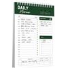 CHARMGIFTBOX To Do List Daily Planner, A5 Agenda giornaliera, 52 Blatt, 15 x 21 cm, Planner Giornaliero, Blocco Note per Appuntamenti, Appunti, Carta più Spessa, per Scuola, Casa, Ufficio, A5-DG
