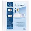 Exacompta - 51943E - 1 Raccoglitore Personalizzabile Kreacover - 4 Anelli a D 40 mm - Copertina Foderata PP con Tasca Fronte/Dorso - Dorso 64 mm - F.to Esterno 28.5x32 cm per A4 Maxi - Bianco