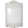 Gicos Lavagna lavagnetta da parete cancellabile decoro rose con 3 ganci 30 * 47 cm shabby chic TOD-641541