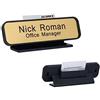 NEMOCI Targhette architettoniche personalizzate, targhette per ufficio con supporto per cornice in plastica da parete o scrivania, targhetta per scrivania o cartelli per porte (5 x 25 cm)