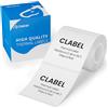 CLABEL Nastro per etichette per CLABEL 221B/220B/230B Etichettatrice, 50x50mm (1.96'' x 1.96'') Adesivi termici, impermeabili, resistenti all'olio, antistrappo, carta autoadesiva, rotolo da 150 pezzi