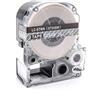 vhbw Cassetta nastro compatibile con KingJim SR530, SR550, SR3900C, SR530C, SR3900P, SR330 etichettatrice 8m x 24 mm bianco su trasparente
