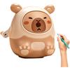 Whrcy Temperamatite - Affilamatite Portatile per Scuola,Affilamatite Giravole Con Disegno Capibara Scuola Ufficio
