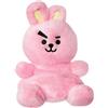 Aurora World, 61510, BT21 Cooky Palm Pal, 13 cm, peluche ecologico, rosa, rosa