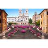 Generic Puzzle Quadri Famosi 1000 Pezzi Architettura Di Roma Piazza Di Spagna Con Fiori 75 * 50Cm