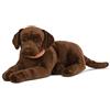 Living Nature Gigante Chocolate Labrador, Peluche di Cane Morbido e Realistico, Peluche Naturli Eco-Friendly, 60cm