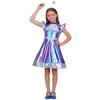 Generico Bambina Argento Costume Vestito da Argento da Ragazze Carneval Costume con Lunghi Guanti Cerchietto Bambina Vestito per Feste di Compleanno Carneval Regalo Casa per Bambino (c-Purple, 8-9 Years)
