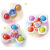 Echehi 3 Pezzi Spinner Bambini, Giochi Bagnetto Neonato, Giochi Sensoriali per Neonati. Granchi