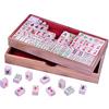 LOGOPLAY Mayong - Mahjong - Mah Jongg - Mahjongg - Gioco di carte - Gioco di società in legno con 144 pietre