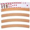 MENUY 4 supporti per carte da gioco, 33 cm, in legno, liberare le mani, adatto per adulti e anziani