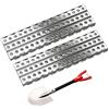 KEEDA Scaletta in metallo e pala, Recovery Board per 1/10 RC Crawler Car Traxxas TRX4 Defender Axial SCX10 D90 CC01 Redcat MST Scale Accessori (rosso)