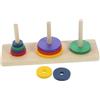 Gogogmee Puzzle Torre Hanoi in Legno Colorato per Adulti e Gioco Intellettuale e Creatività Rompicapo da Tavolo Sicuro e Resistente
