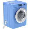 Warmhm Miniatura Lavatrice in Miniatura 1:12 in Metallo Blu Ricaricabile | Ambienti in Miniatura e Stanze Gioco, Funzione Lavabile per Modelli di Abiti, Adatto ai Ragazzo Ragazza