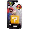 The Super Mario Bros. Movie Rospo con blocco di domande, 3,25 cm, mini statuetta