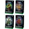 Magic: The Gathering Bloomburrow Commander Deck Bundle - Include tutti e 4 i mazzi (esercito animato, questioni familiari, offerta di pace e scoiattolo via)