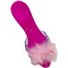 Sharplace Scarpe Eleganti da Principessa con Fiocchi O Piume, Scarpe di Gelatina Ragazze in Pp, Leggere E Facili da Indossare E Togliere, per Spettacoli Teatrali O Eventi Cosplay, Rosa con Piuma