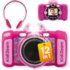 VTech KidiZoom Duo FX in rosa - Robusta fotocamera digitale con app creative e funzioni di gioco - per bambini dai 4 ai 10 anni