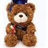 FGen Orsacchiotto per la Laurea, 23 cm, Orsetto di Peluche, Regali Laurea, Diploma e Cappello di Dottore, per Scuola Laurea Decoro, Regali di Laurea per Studenti (Cappello blu, marrone scuro)