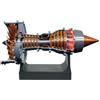 Brickaro TRENT 900 - Modellino di motore turbofan funzionale simulato con luce LED rossa, versione batteria/50+PCS