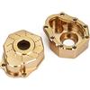 R/C Car Parts Outer Portal Drive Housing Brass Heavy Counterweight 41g/pc for 1/10 RC Crawler Traxxas TRX-4 TRX-6 8251 Upgrade Parts - 2Pc Set