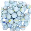 VANZACK Biglie di Vetro per Bambini da 16 Mm, Palline di Perline Colorate Latte, Set da 50 Pezzi per Lavoretti Creativi e Giochi All'aperto