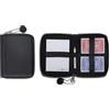 Melia Games Playing Cards Set Deluxe - Set di Carte da Gioco - Custodia in Pelle Fatto a mano (Designer Edition) (All Black)