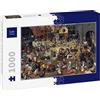 Lais Puzzle Pieter Bruegel Il Vecchio - Serie di Dipinti ad Arco, La Battaglia di Carnevale e la Quaresima 1000 Pezzi