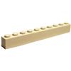 LEGO Parti e pezzi: Bianco 1x10 Mattone x20