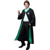 Funidelia Costume Ufficiale Serpeverde Harry Potter per uomo e donna, Include: Tunica con stemma stampato, Taglia S - Tenuta per adulti per feste, Carnevale e Halloween