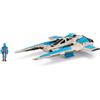 Jazwares STAR WARS Micro Galaxy Squadron Fang Fighter 5 veicolo con micro figura accessori 1