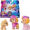 Spin Master PAW PATROL: Il film Mighty cinematografico, set regalo di personaggi con Skye in diverse età, giocattolo adatto per bambini dai 3 anni in su