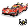 Mondo Motors Ferrari 499P Le Mans, modello in scala 1:14, fino a 10 Km/h di Velocità, auto giocattolo per bambini 63792, colore rosso