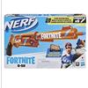 Nerf Blaster Fortnite 6-Sh - Colorazione Camo Pulse, Caricamento con percussore, Caricatore a Tamburo da 6 dardi, Include 6 dardi Elite